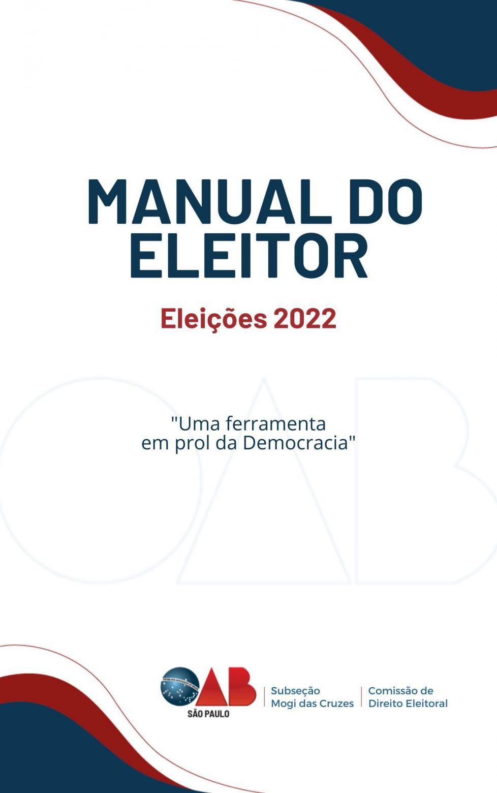 Capa do Manual do Eleitor 2022